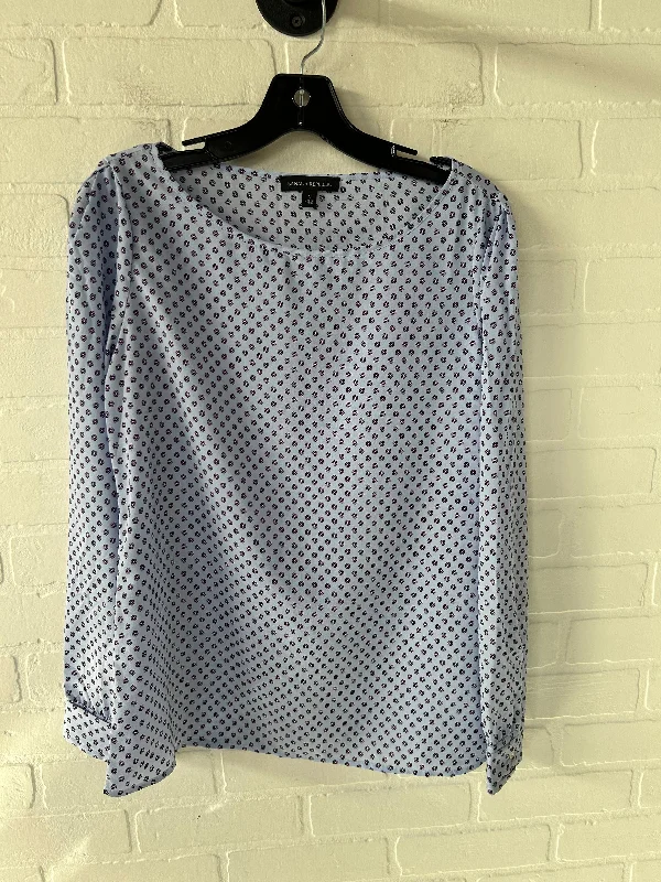 women's tops made from cottonTop Long Sleeve By Banana Republic In Purple, Size: S