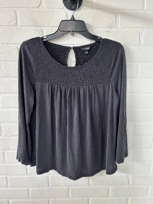 women's tops with sleeveless designsTop Long Sleeve By Lucky Brand In Black, Size: S