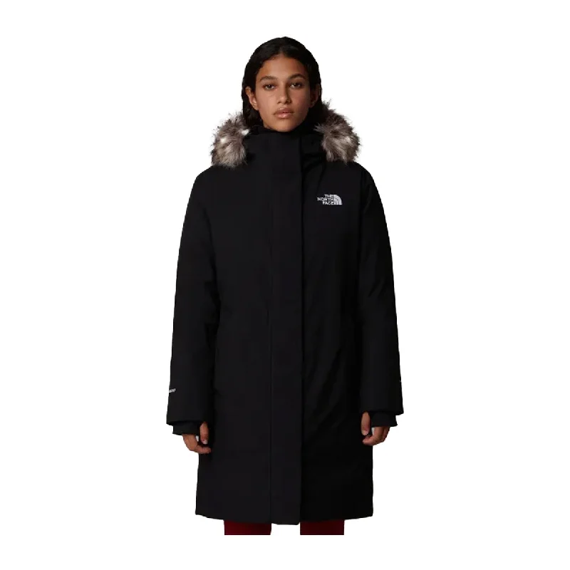 women's coats for everyday wear and tearThe North Face Womens Arctic Parka Jacket NF0A84J2-4H0 Black NPF