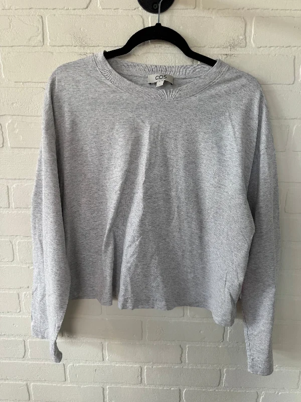 women's tops for those who want to stay warm and stylish during colder weatherTop Long Sleeve Basic By Cos In Grey, Size: M