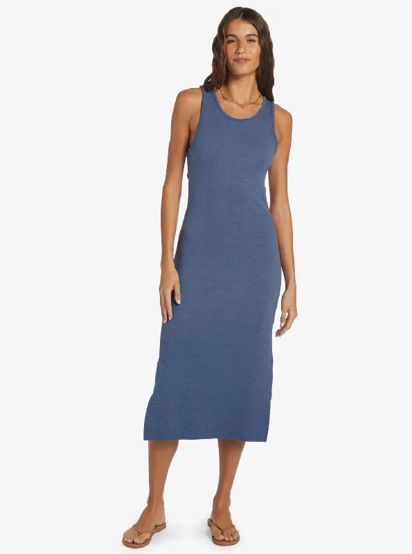 Velvet DressGood Keepsake Midi Dress - Bijou Blue