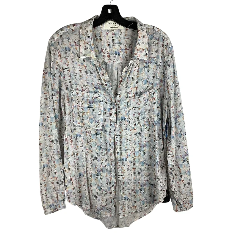 long-sleeved women's topsTop Long Sleeve By Cloth & Stone In Multi-colored, Size: Xl