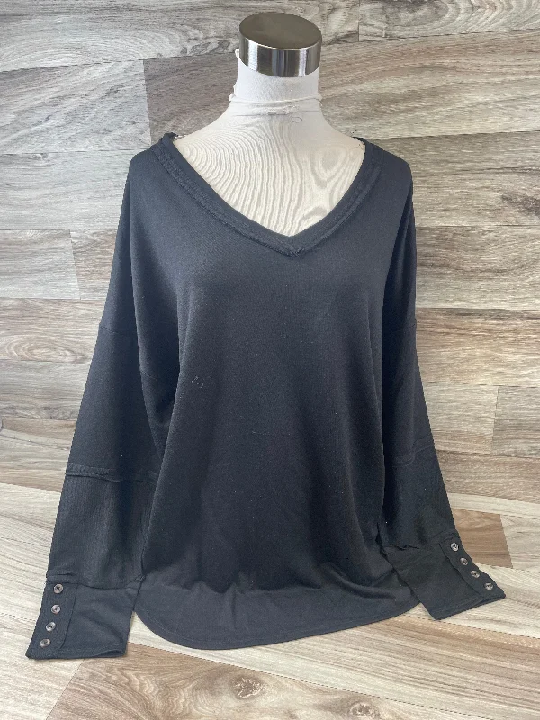 women's tops for those who believe in expressing their individuality through fashionTop Long Sleeve By Clothes Mentor In Black, Size: L