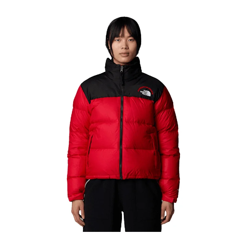 women's coats for cold weatherThe North Face Womens 1996 Retro Nuptse Jacket NF0A3XEO-7GO Red/Black/Red