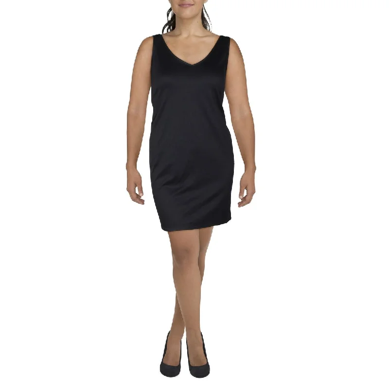 women's plus-size dressesB&A by Betsy and Adam Womens Sleeveless Mini Slip Dress