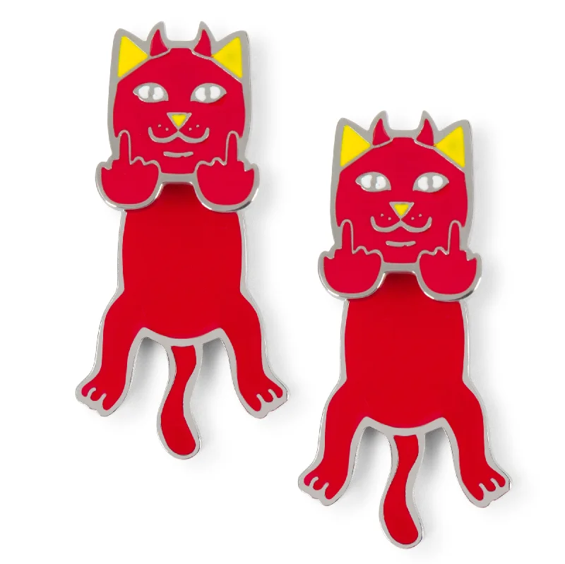 women's tops for those who want to stay updated with the latest fashion trendsLord Devil Earrings (Red)