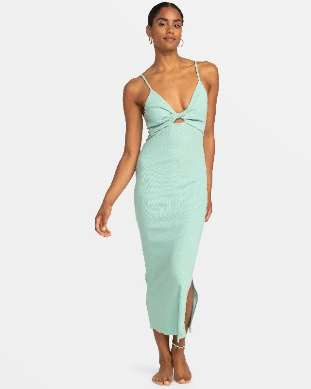 Laced DressWavey Lady Midi Dress - Blue Surf