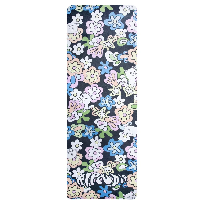 women's tops for business casual attireFlower Child Yoga Mat (Black)