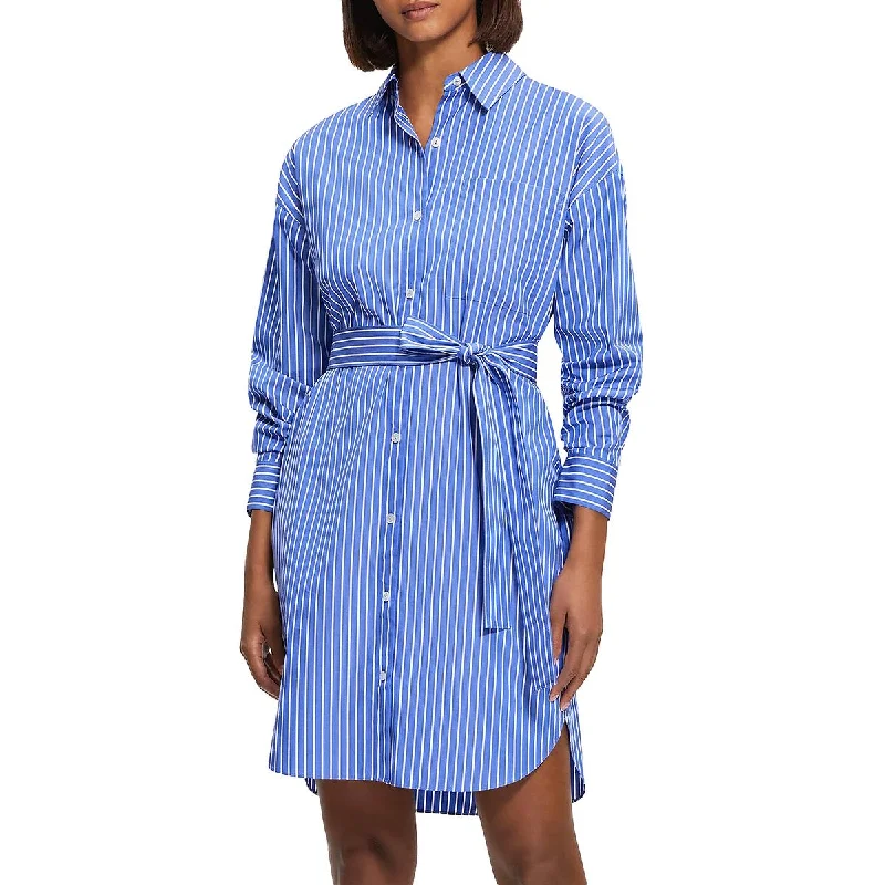 Laced DressTheory Womens Cotton Mini Shirtdress