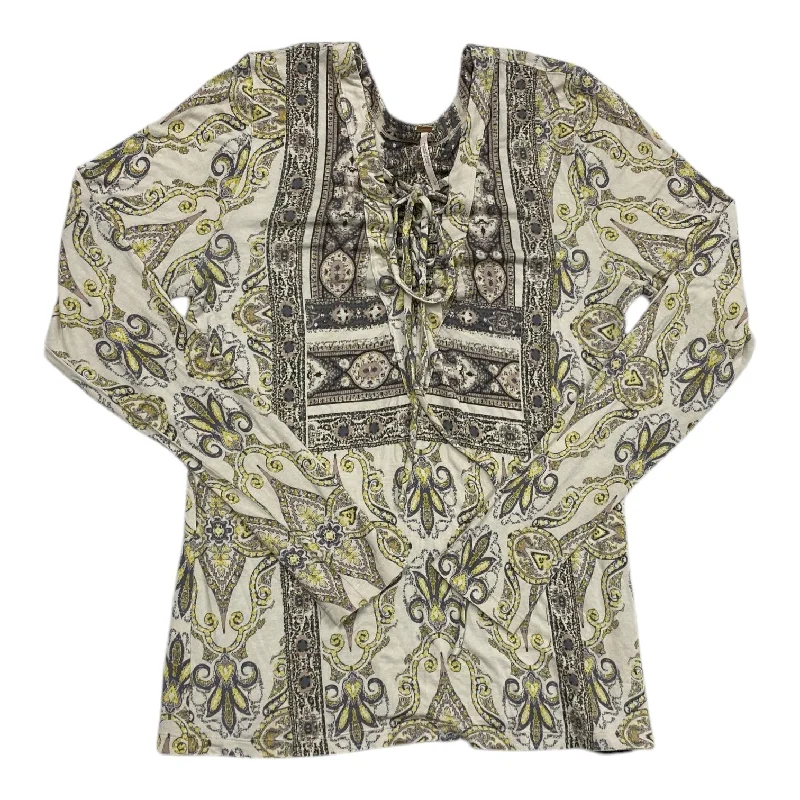 women's tops that offer a perfect blend of style, comfort, and affordabilityTop Long Sleeve By Free People In Multi-colored, Size: L