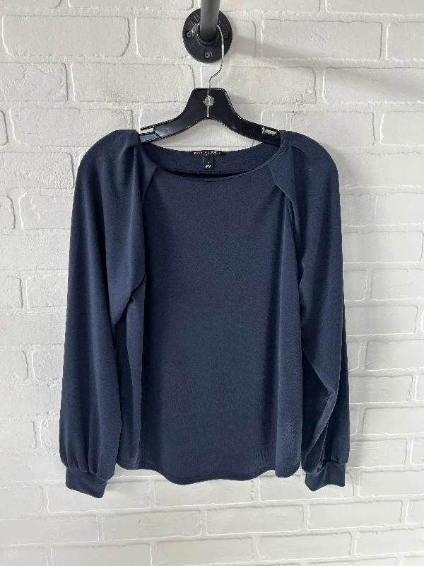 breathable women's tops for summerTop Long Sleeve By Banana Republic In Blue, Size: S