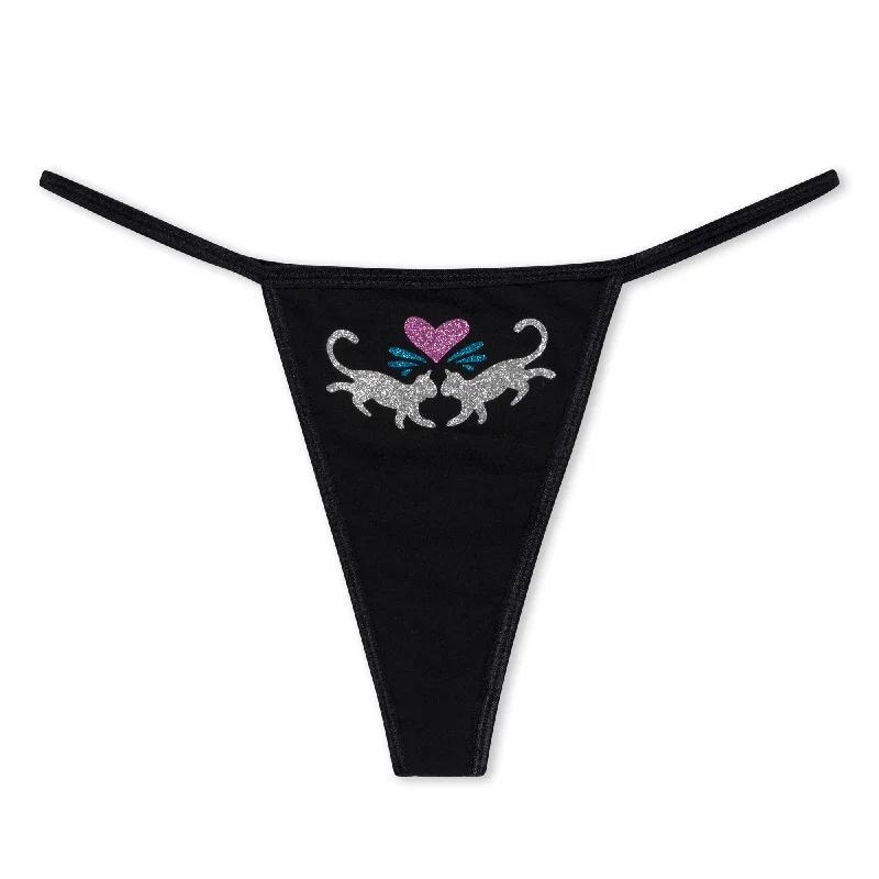 women's tops for those who want to add a bit of flair and personality to their looksHyaena Thong (Black)