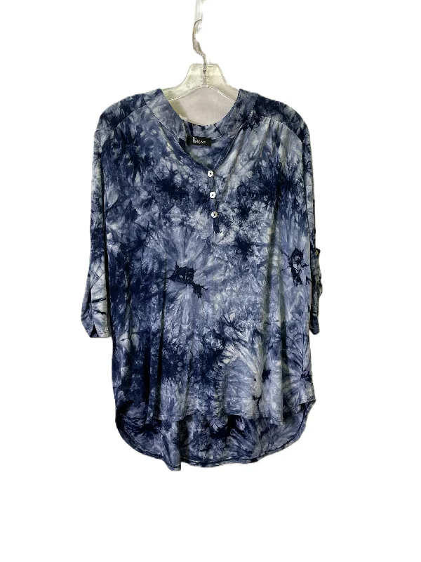 women's tops for those who want to wear pieces that are both comfortable and stylishTop Long Sleeve By I design In Blue, Size: M