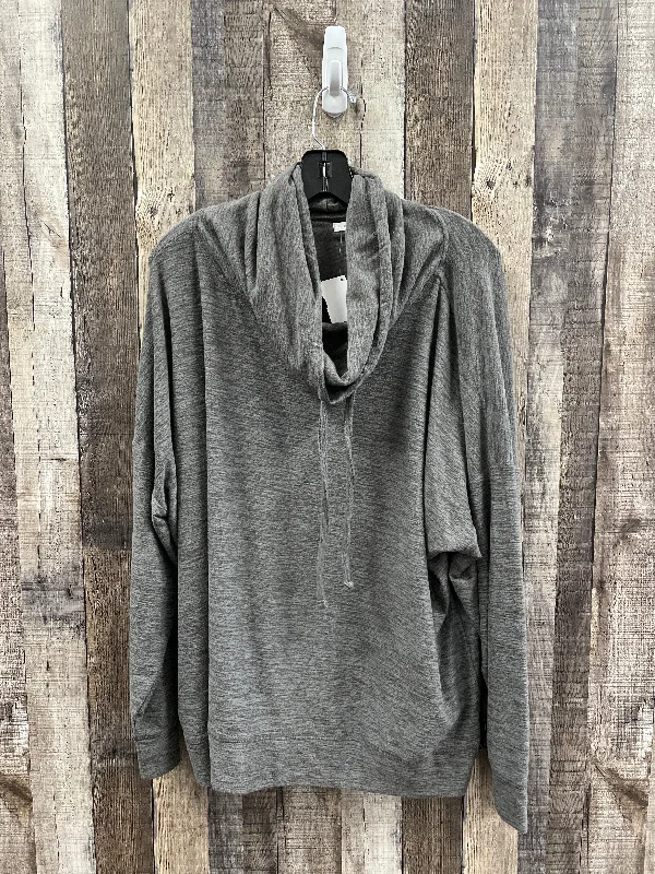 women's tops for those who want to make a bold fashion statement with their choice of topsTop Long Sleeve By Maurices In Grey, Size: 2x