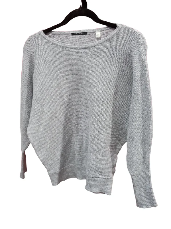 women's tops with beading accentsTop Long Sleeve Basic By Tahari  Size: M