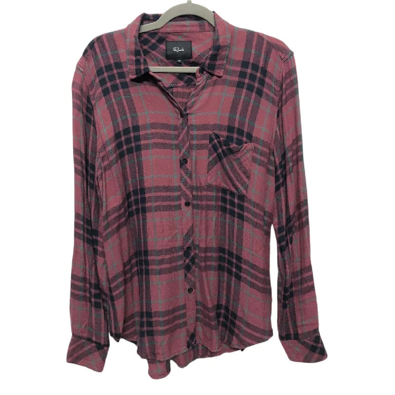 women's tops for those who want to add a personal touch to their wardrobe with unique and one-of-a-kind piecesTop Long Sleeve By Rails In Red, Size: M