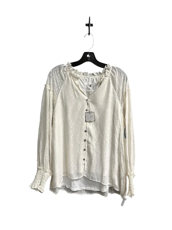 women's tops for those who love to experiment with fashionTop Long Sleeve By Cupio In Cream, Size: M