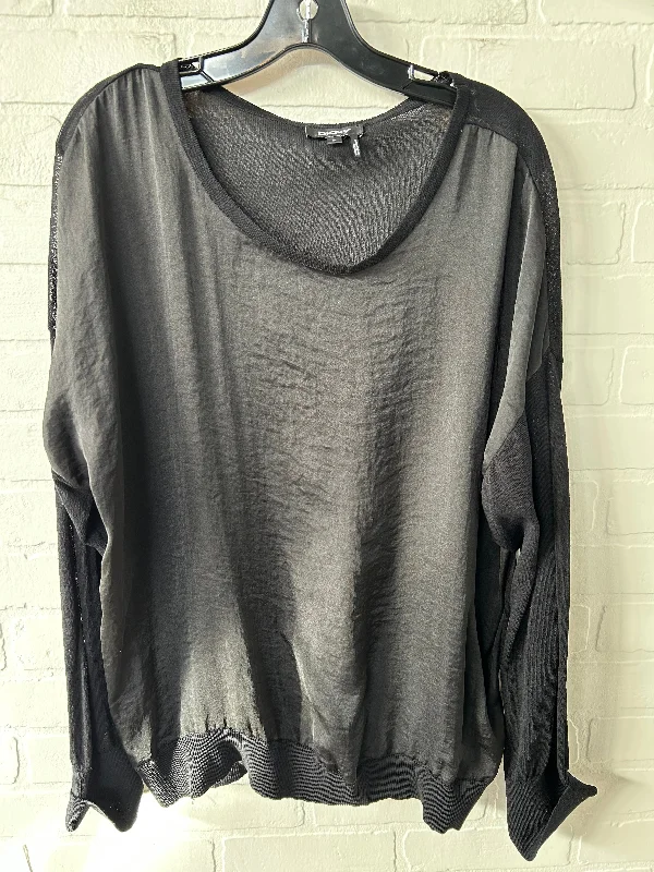 women's tops for those who want to make a bold fashion statement with their choice of topsTop Long Sleeve By Dkny In Black, Size: Xl