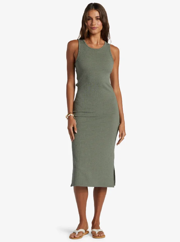 Sleeveless DressGood Keepsake Midi Dress - Agave Green