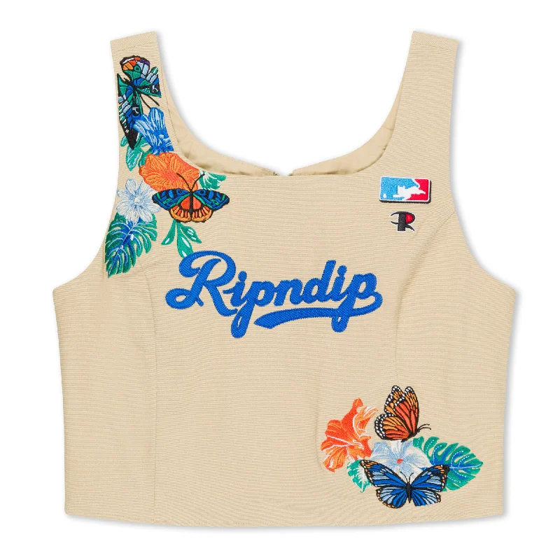 women's stylish topsLos Ripndip Corset Top (Khaki)