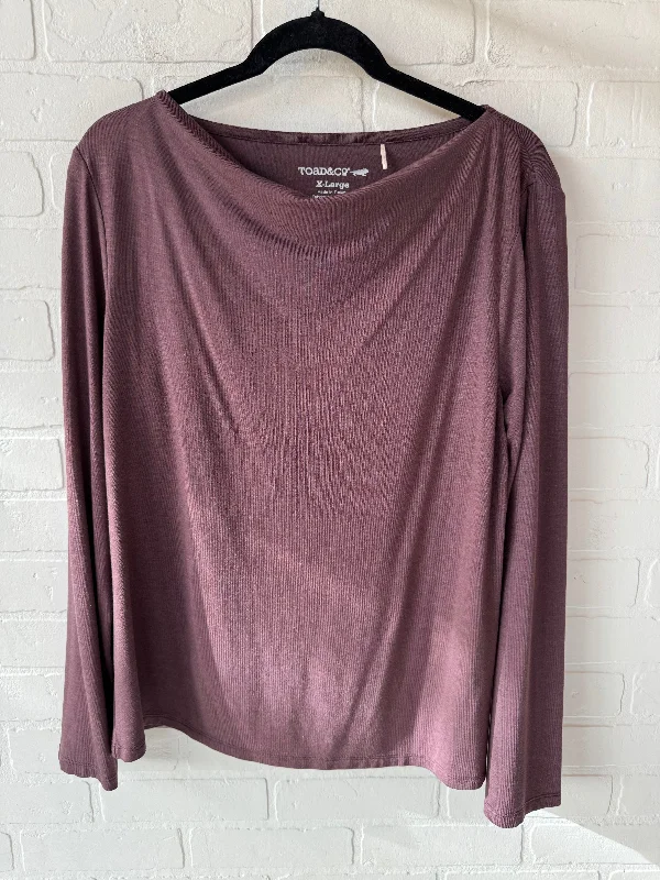 women's tops for those who want to add a pop of color to their outfitsTop Long Sleeve By Toad & Co In Purple, Size: Xl