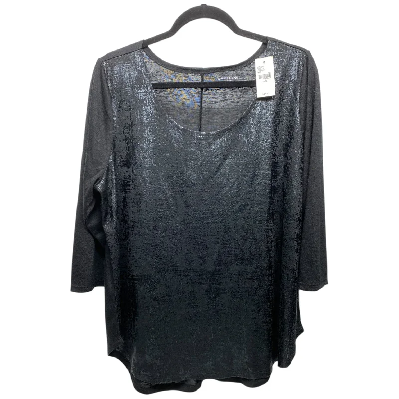 silk women's topsTop Long Sleeve By Lane Bryant In Black, Size: L