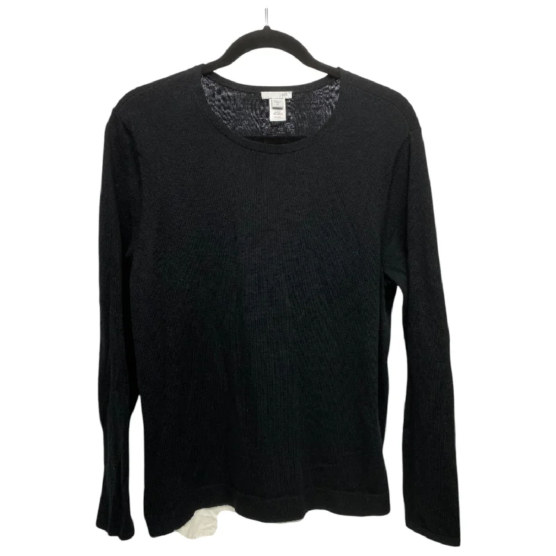 women's tops for fashion-forward individualsTop Long Sleeve By J. Jill In Black & White, Size: M