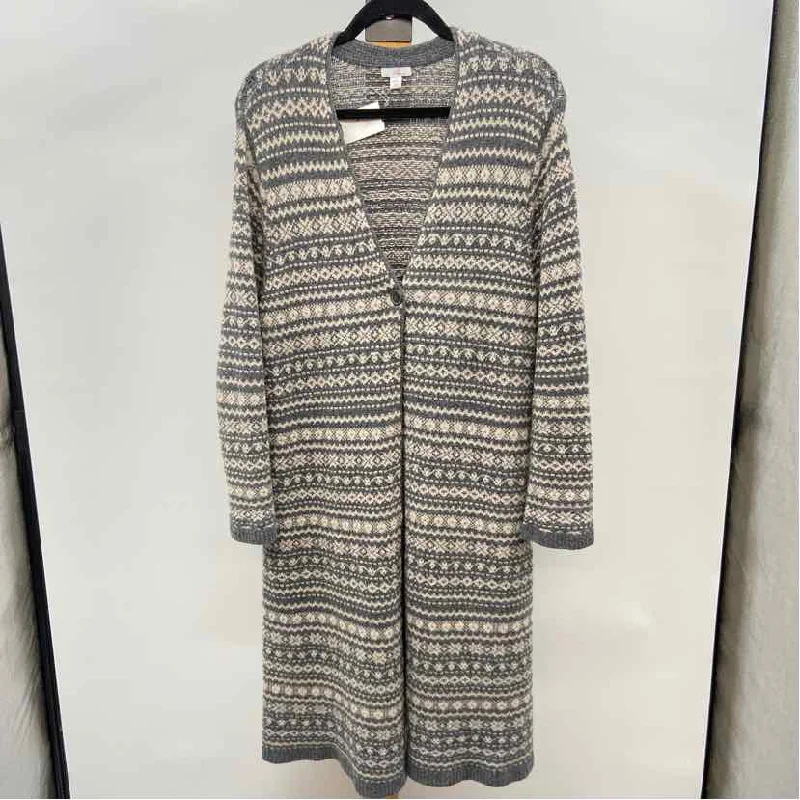 women's tops for those who want to stay warm and stylish during colder weatherJJill Women's Size LP Gray Misc. Cardigan