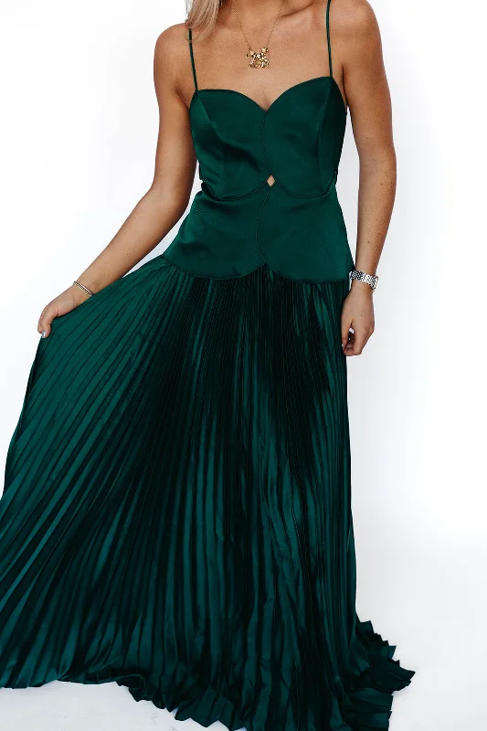 women's luxury dressesMyles Maxi Dress - Hunter Green