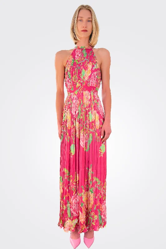 Button-Down DressChloe Maxi Dress - Fuchsia Pink