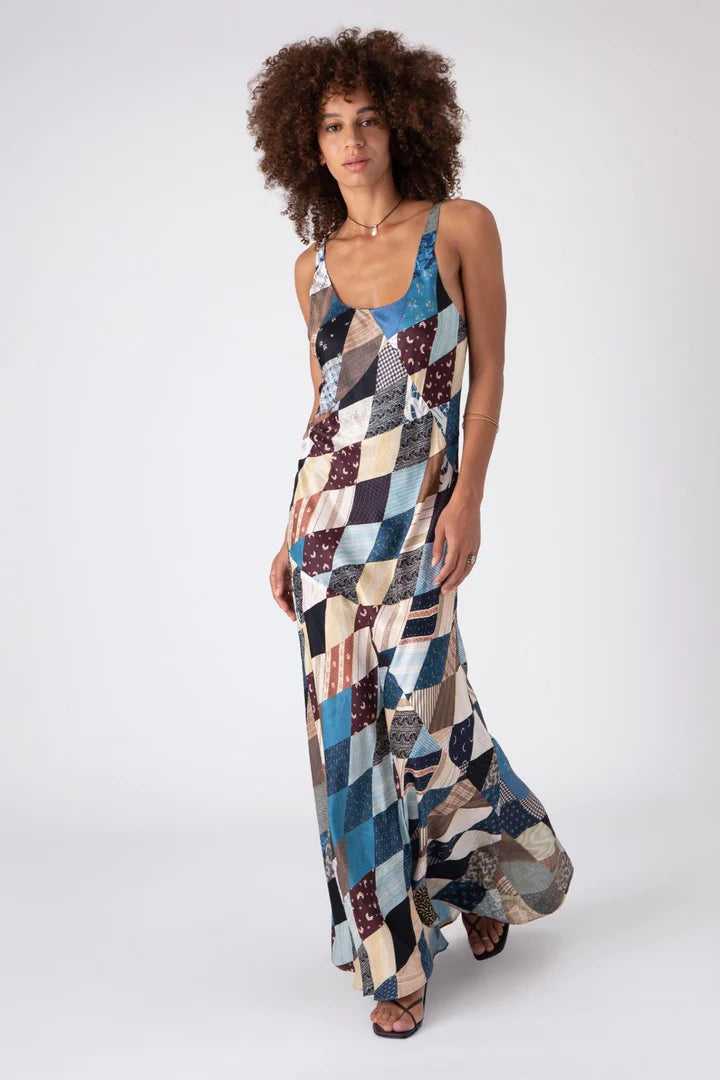 Ruffle DressCalder Bias Maxi Dress - Multi