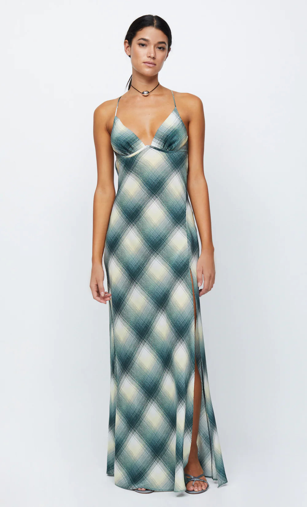 Knit DressEdie Split Maxi Dress - Teal