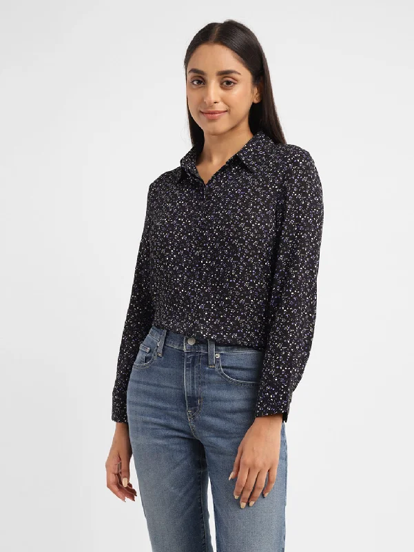 women's tops for those who want to wear pieces that are both comfortable and stylishWomen's Printed Shirt Collar Shirt