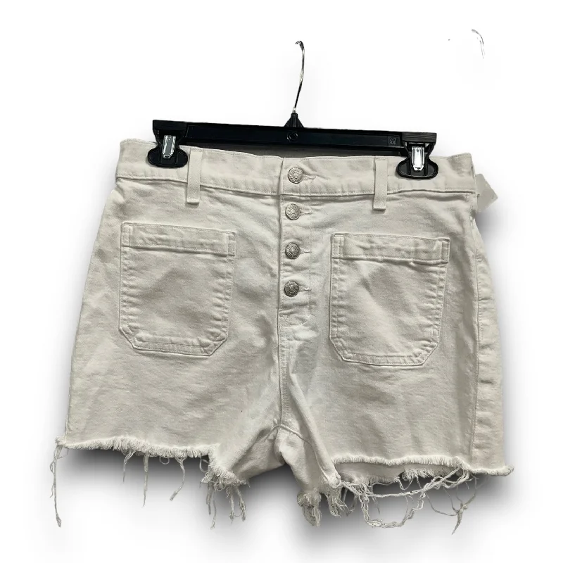 women's silk shortsShorts By Madewell In White Denim, Size: 8