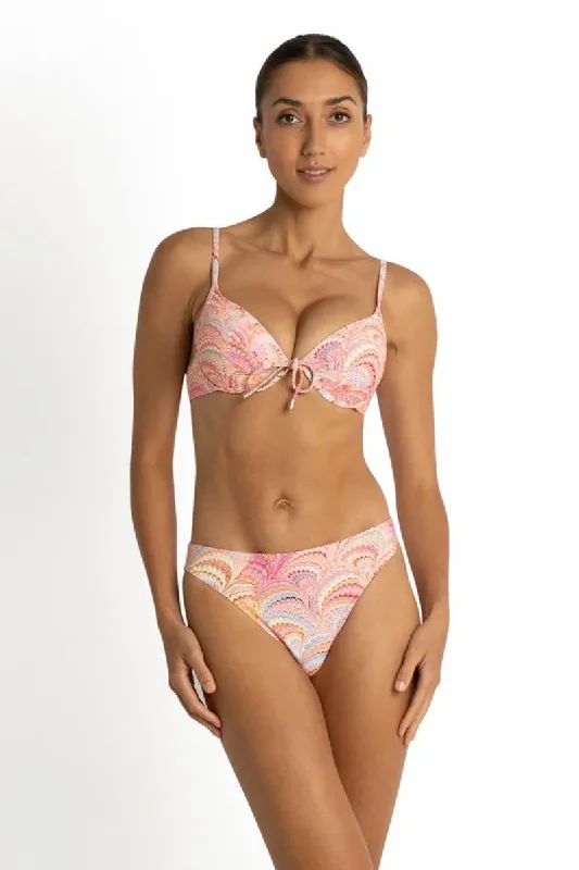 High-Neck Female SwimwearSunseeker Mystic Moulded Push Up Bra Pink