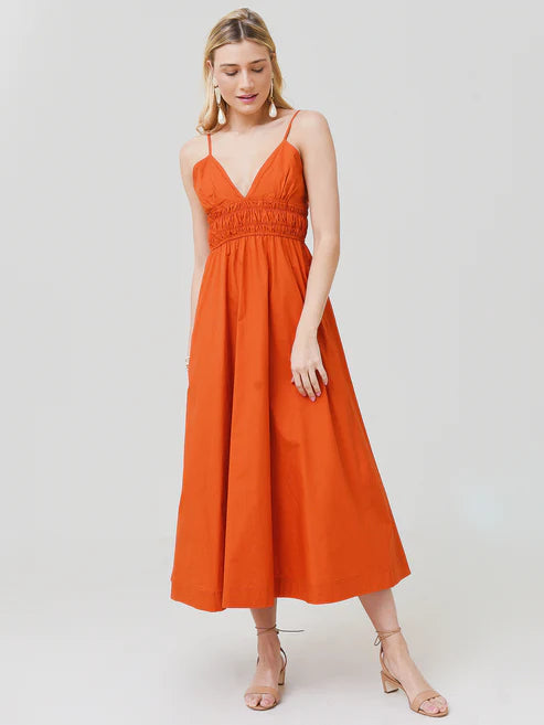 Peplum DressPositano Maxi Dress - Spicy Red