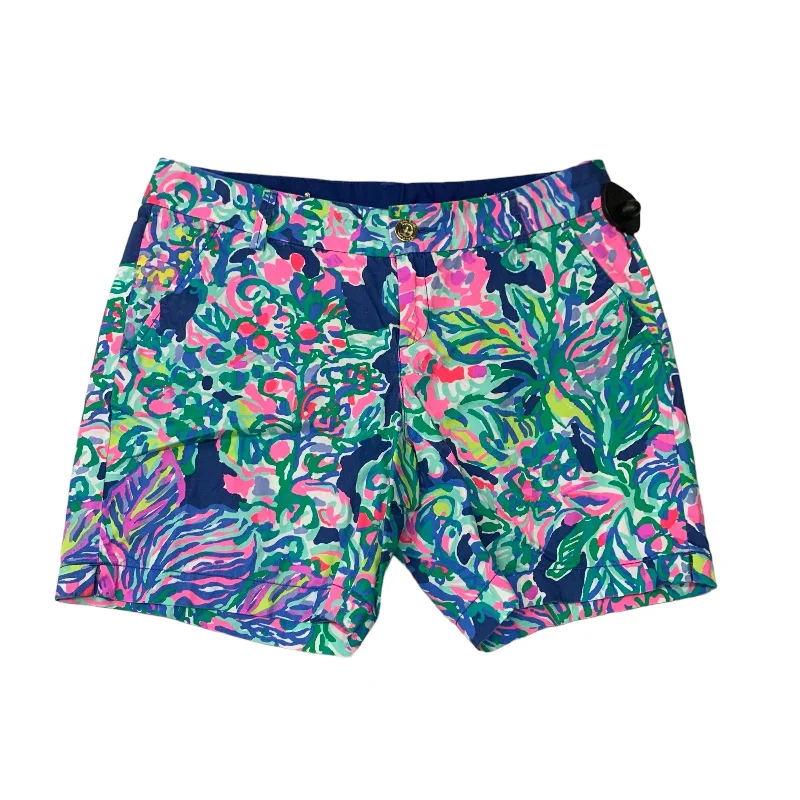 women's moisture-wicking shortsShorts Designer By Lilly Pulitzer In Floral Print, Size: S