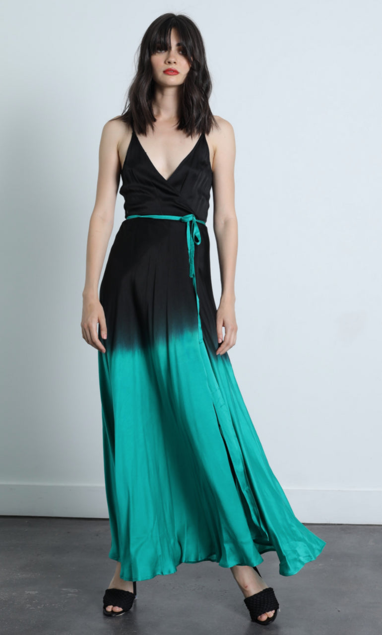 Silk DressCharlize Silk Maxi Dress - Emerald