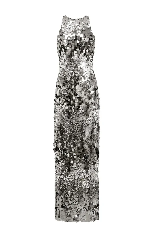 women's glam dressesLumière maxi dress covered in sequins