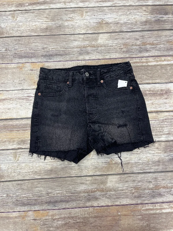 women's below-the-knee shortsShorts By Old Navy In Black Denim, Size: 4