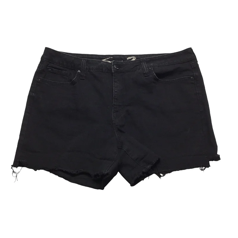 women's tall shortsShorts By Seven 7 In Black Denim, Size: 16