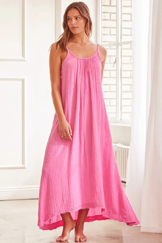 Designer DressTulum Low Back Maxi Dress - Peony