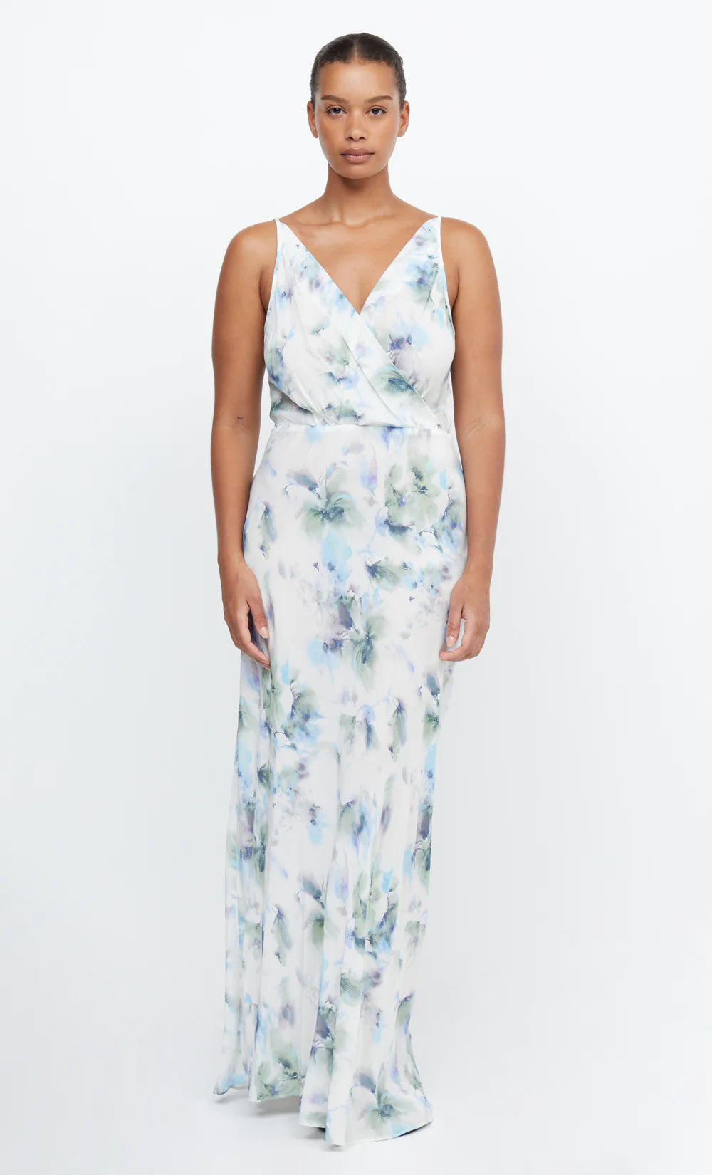 Chiffon DressCorrine V Maxi Dress - Watercolor Floral