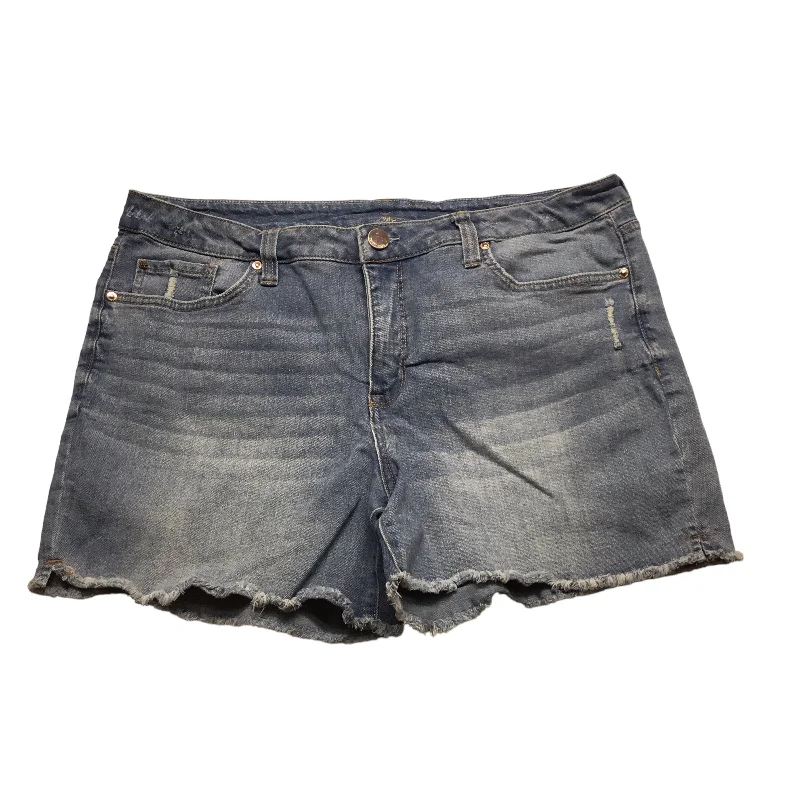 women's A-line shortsShorts By Seven 7 In Blue Denim, Size: 16