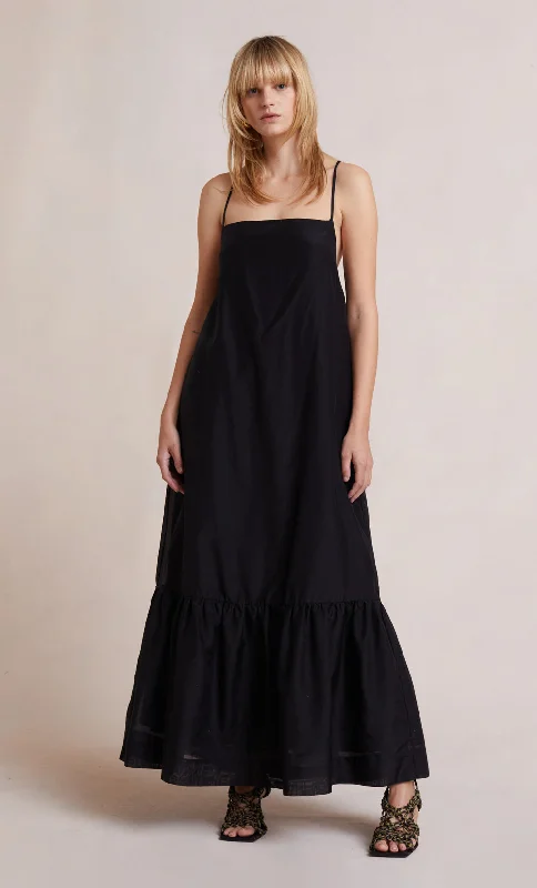 women's cold-shoulder dressesMillie Maxi Tent Dress - Black