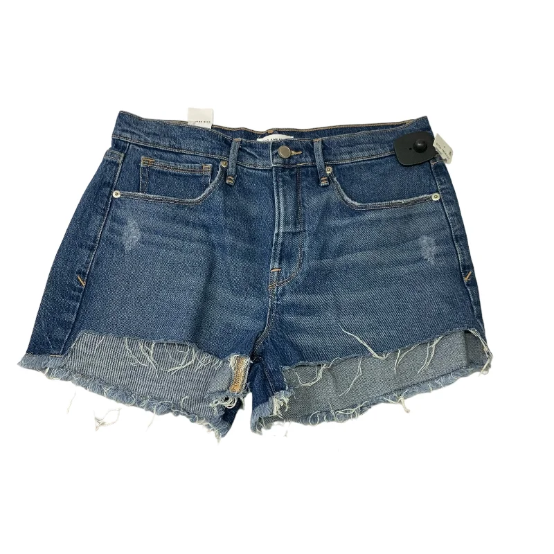 women's low-slung shortsShorts Designer By Good American In Blue Denim, Size: 4