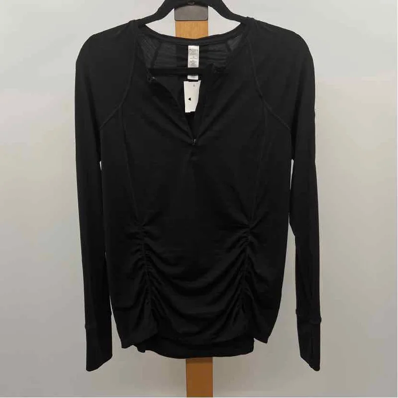 women's tops with spaghetti straps and deep V-necksAthleta Women's Size M Black Heathered Long Sleeve Shirt