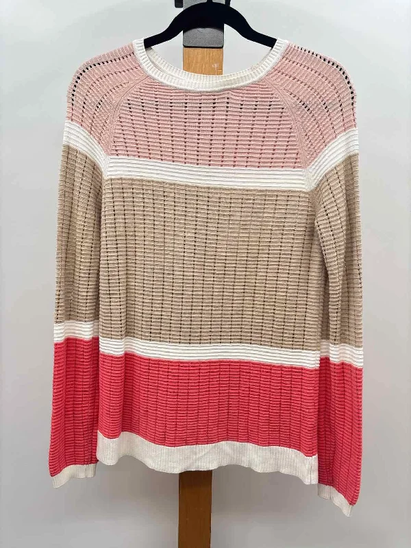 women's tops for those who want to create stylish and put-together outfits without spending a fortuneCalvin Klein Women's Size XS Pink Stripe Long Sleeve Shirt