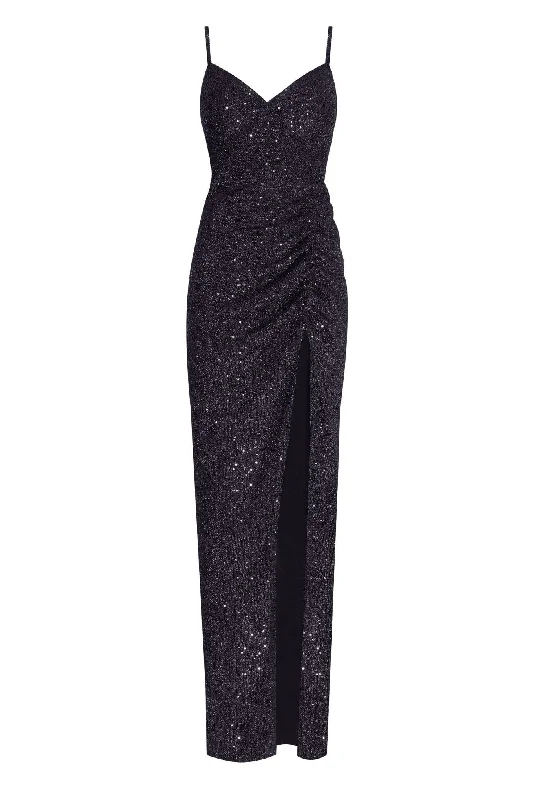 Wedding DressSpectacular sequined maxi gown on long spaghetti straps