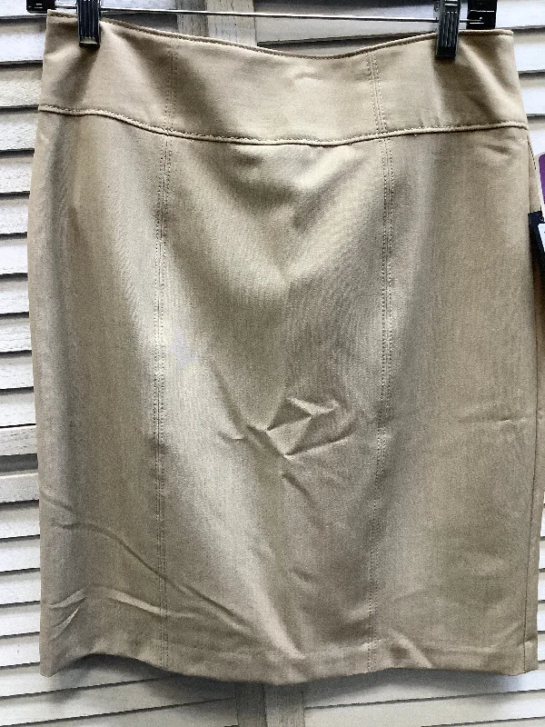 women's circle skirtsBeige Skirt Midi Worthington, Size 8